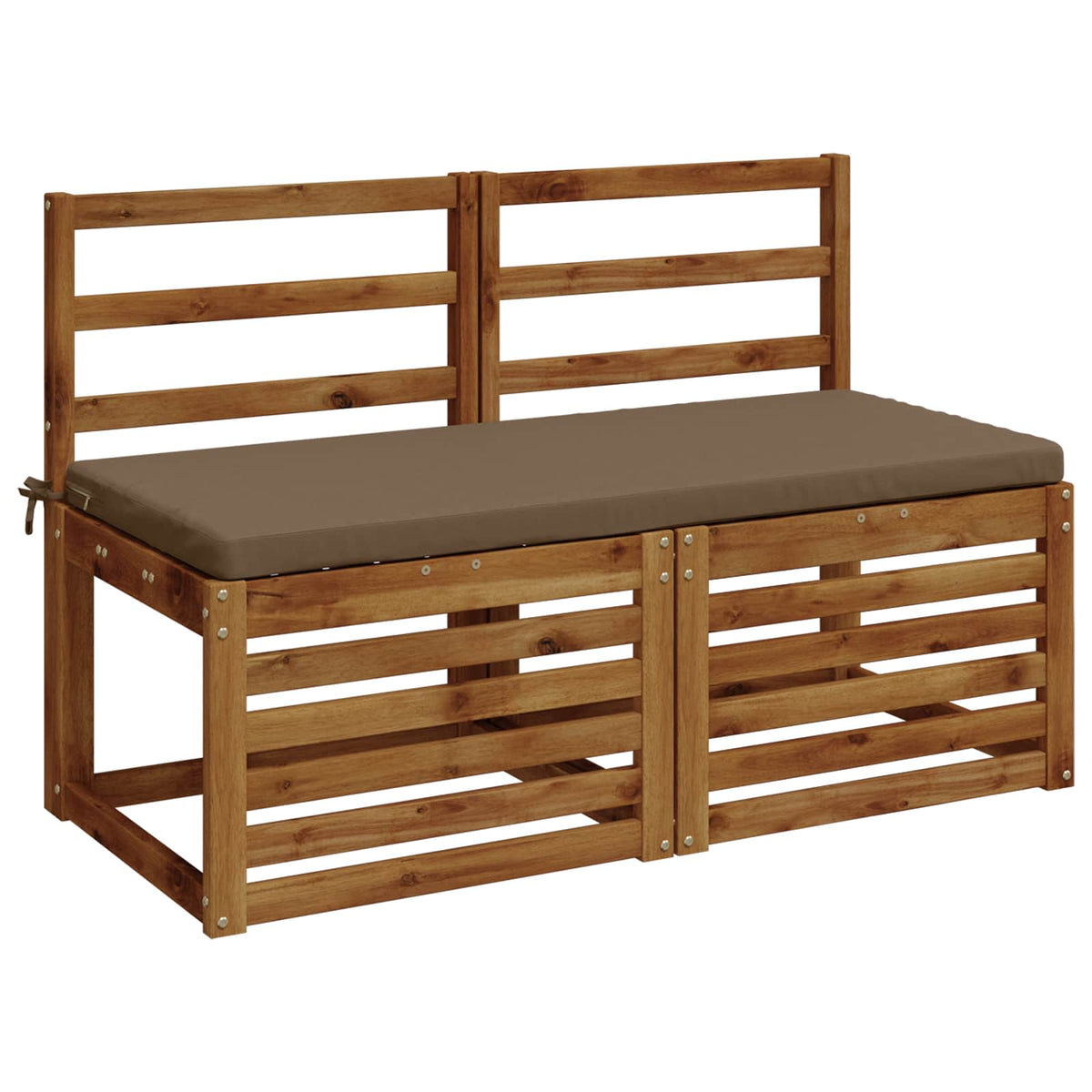Bench Cushion SOEST 100% Polyester Taupe 120 x 50 x 5 cm