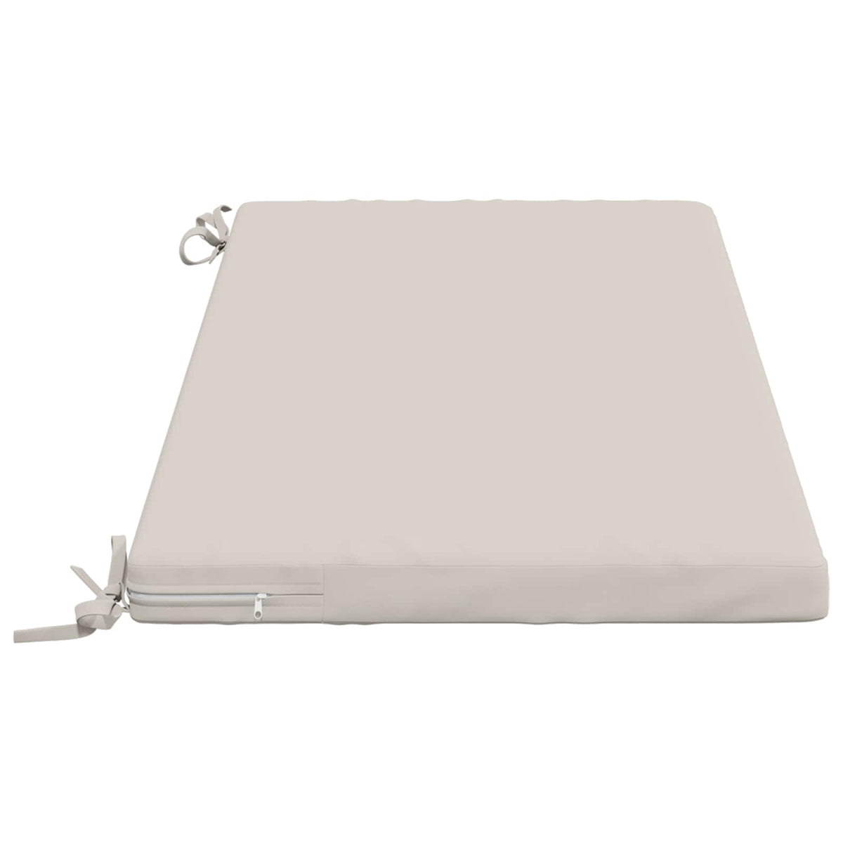 Bench Cushion SOEST 100% Polyester White 120 x 50 x 5 cm
