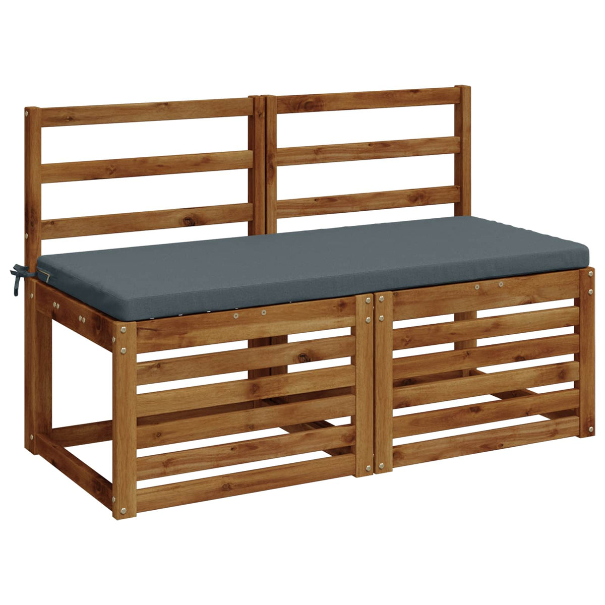 2-Piece Bench Cushions SOEST 2 pcs 100% Polyester Blue