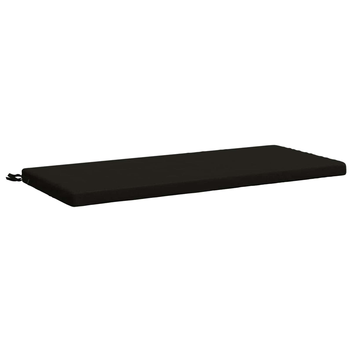 Bench Cushion SOEST 100% Polyester Black 120 x 50 x 5 cm