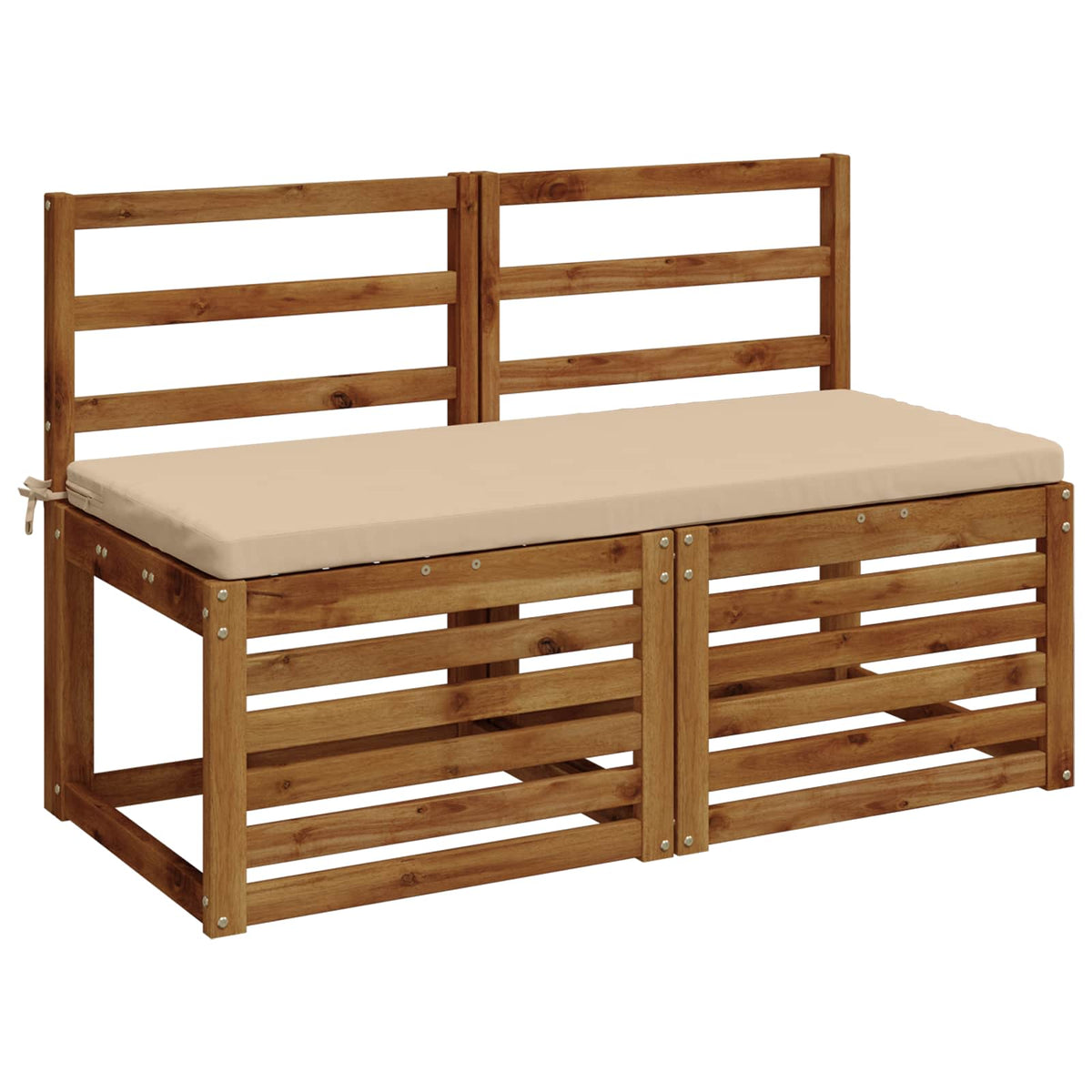 Bench Cushion SOEST 100% Polyester Cream 120 x 50 x 5 cm