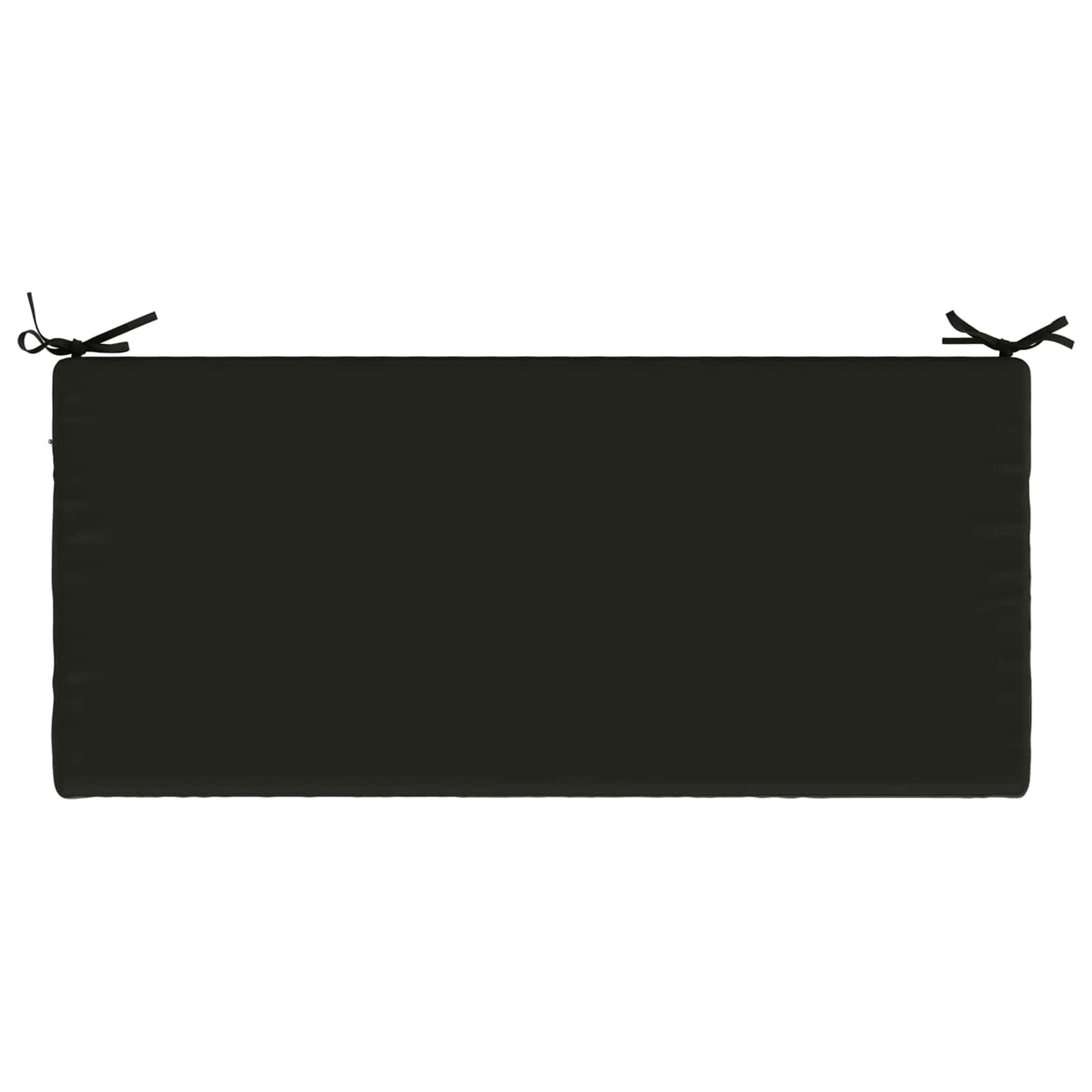Bench Cushion SOEST 100% Polyester Black 120 x 50 x 5 cm
