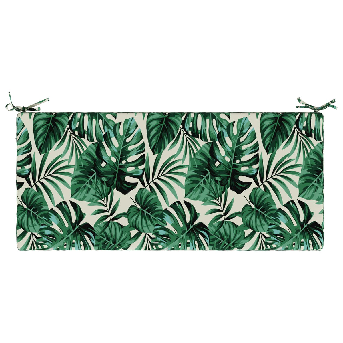 Bench Cushions SOEST 2 pcs 100% Polyester Leaf Pattern