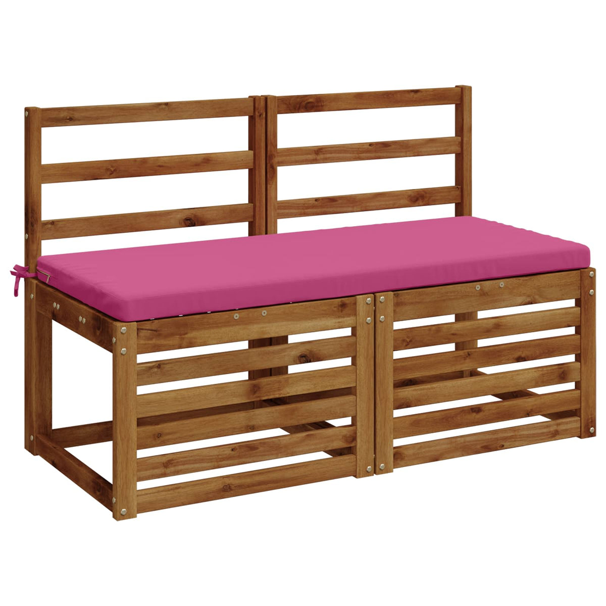 Bench Cushions SOEST 2 pcs 100% Polyester Pink 120 x 50 x 5 cm