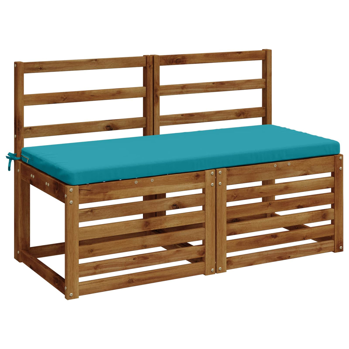 Bench Cushion SOEST 100% Polyester Turquoise 120 x 50 x 5 cm