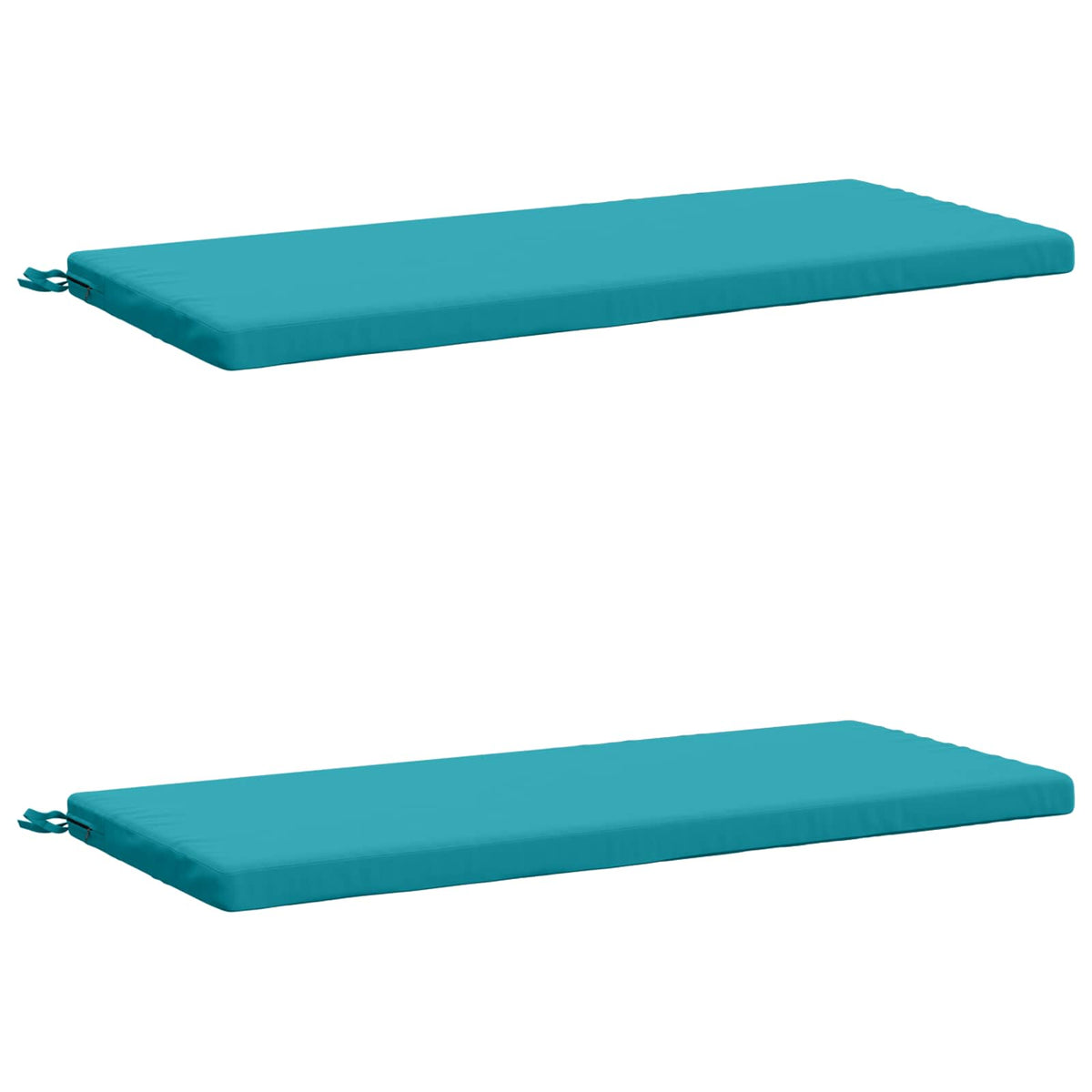Bench Cushions SOEST 2 pcs 100% Polyester Turquoise