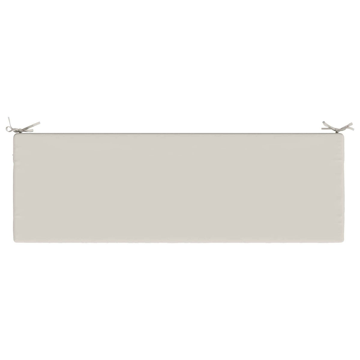 Bench Cushion SOEST 100% Polyester White 140 x 50 x 5 cm