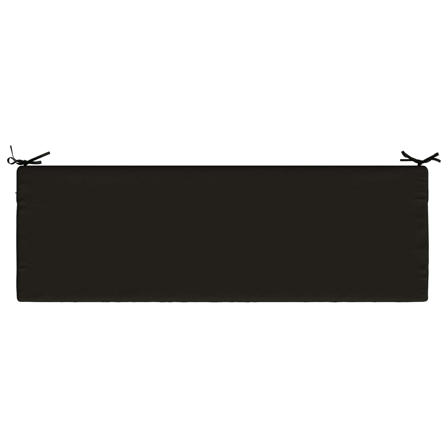 Bench Cushion SOEST 100% Polyester Black 140 x 50 x 5 cm