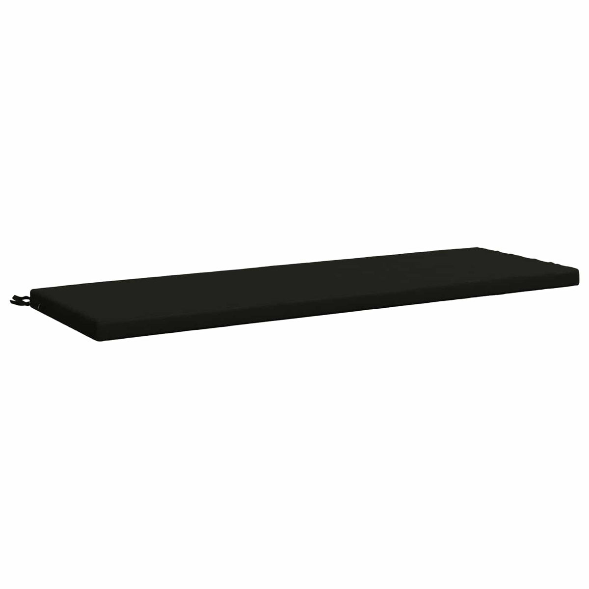 Bench Cushions SOEST 2 pcs 100% Polyester Black 140 x 50 x 5 cm