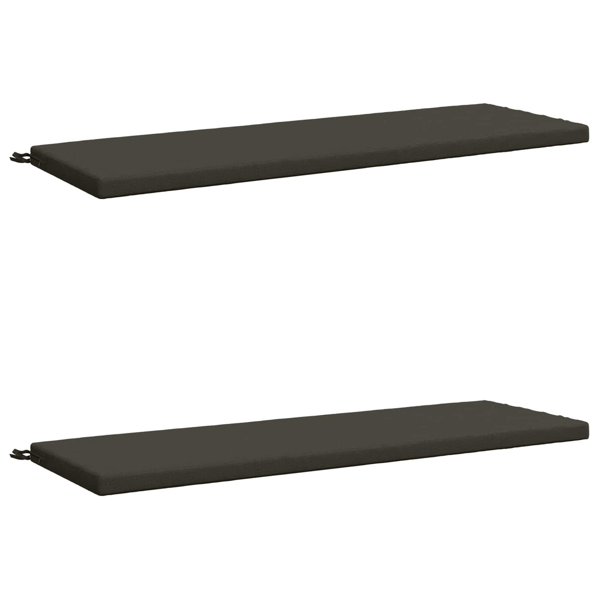 Bench Cushions SOEST 2 pcs 100% Polyester Anthracite