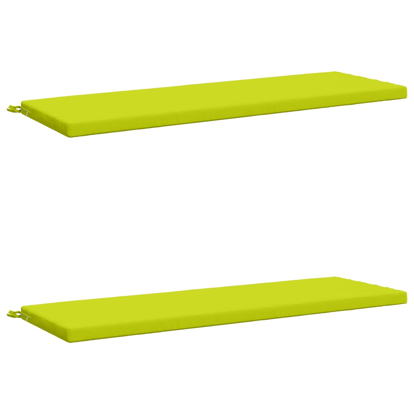 2-Piece Bench Cushions SOEST 2 pcs 100% Polyester Bright Green