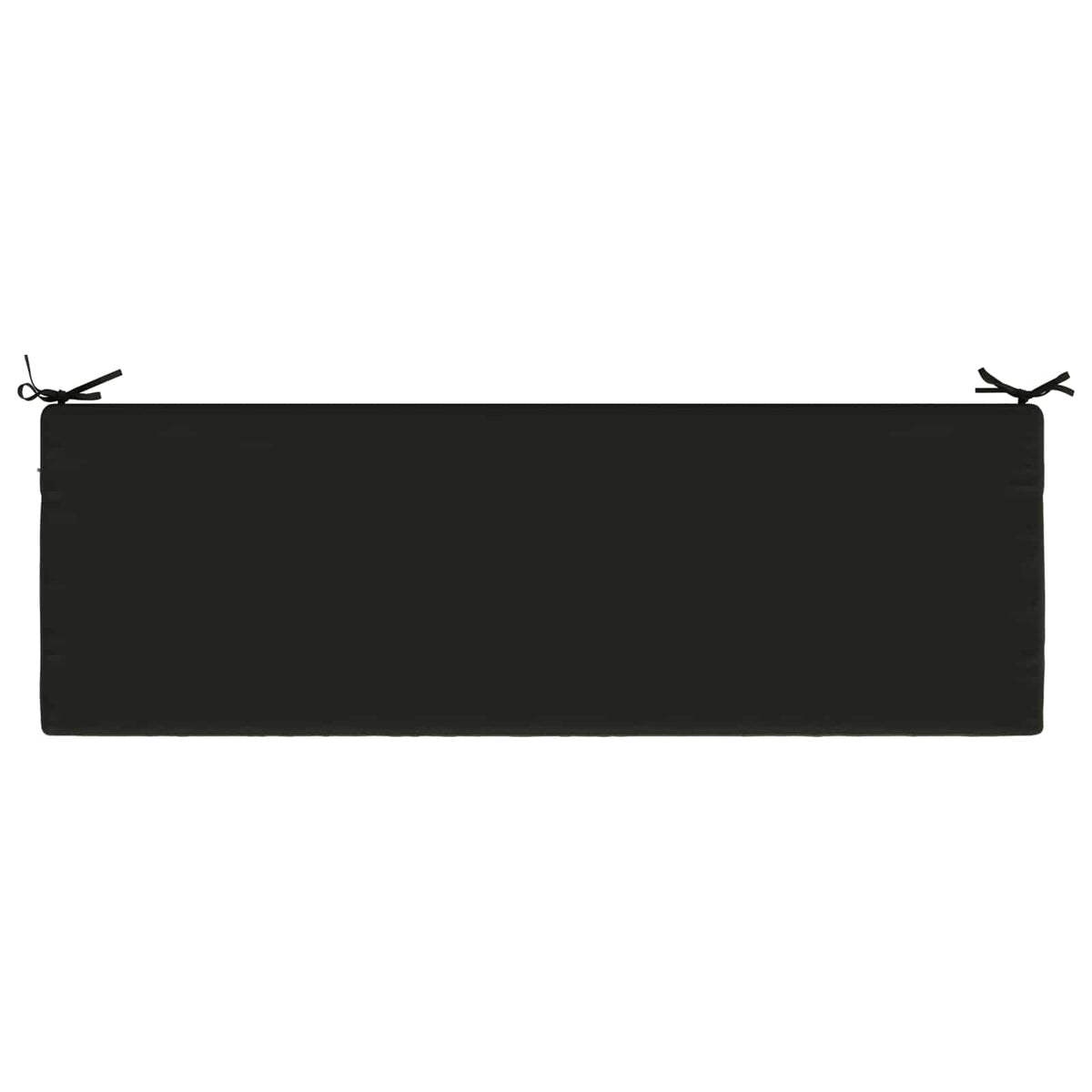 Bench Cushion SOEST 100% Polyester Black 140 x 50 x 5 cm