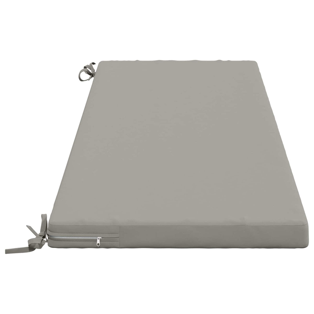 Bench Cushion SOEST 100% Polyester Grey 140 x 50 x 5 cm