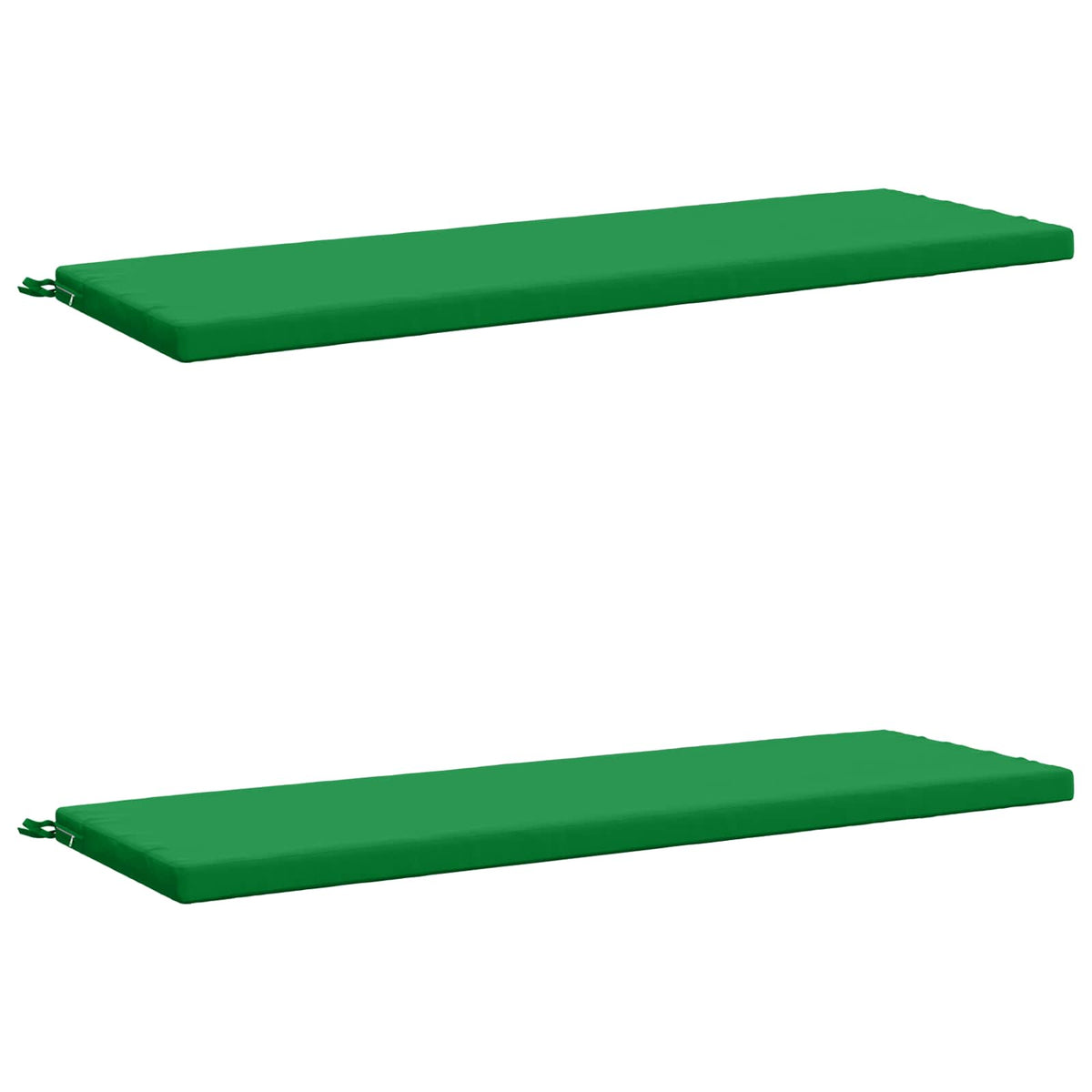 Bench Cushions SOEST 2 pcs 100% Polyester Green 140 x 50 x 5 cm
