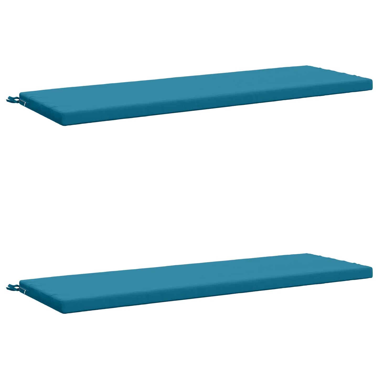 2-Piece Bench Cushions SOEST 2 pcs 100% Polyester Light Blue