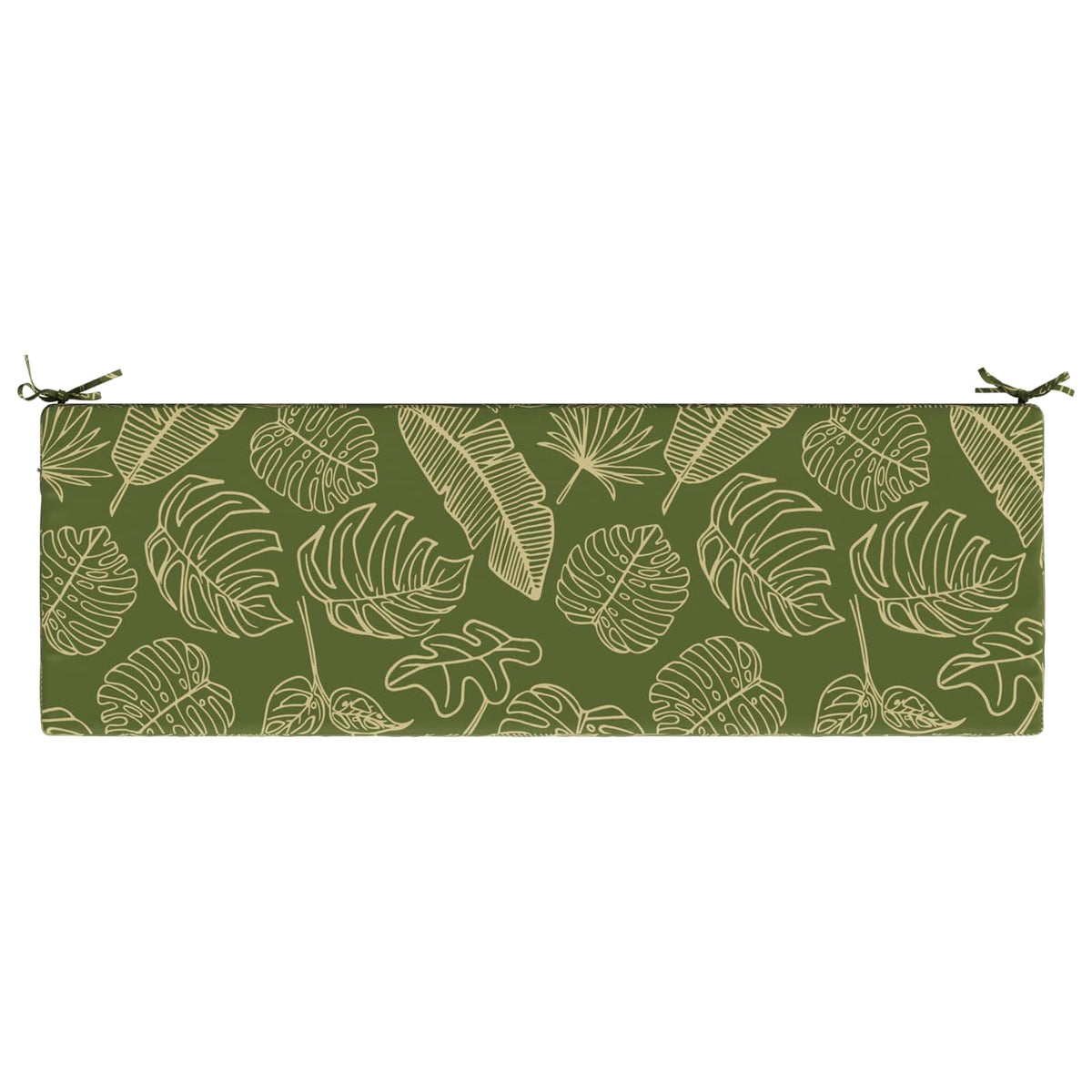 2-Piece Bench Cushions SOEST 2 pcs 100% Polyester Leaf Design