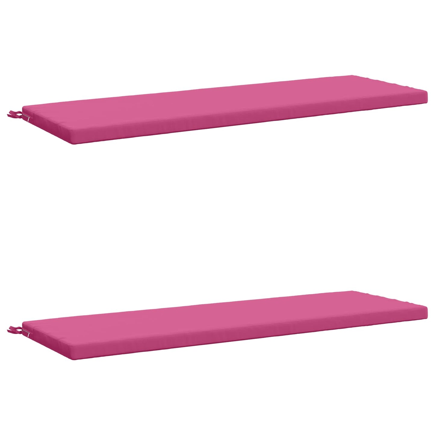 2-Piece Bench Cushions SOEST 2 pcs 100% Polyester Pink