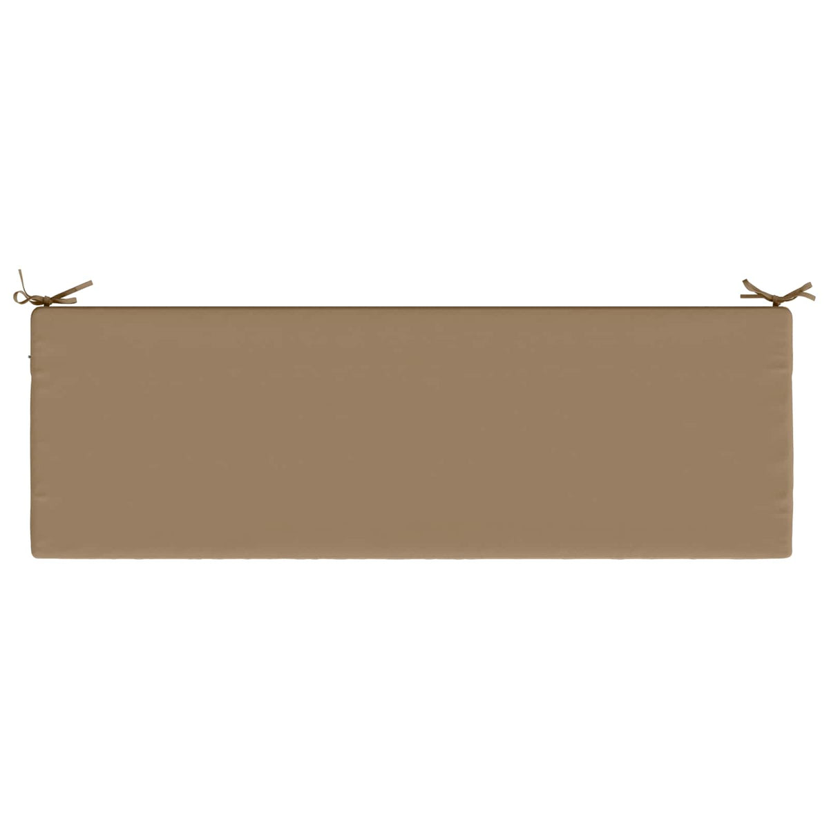 2-Piece Bench Cushions SOEST 2 pcs 100% Polyester Taupe