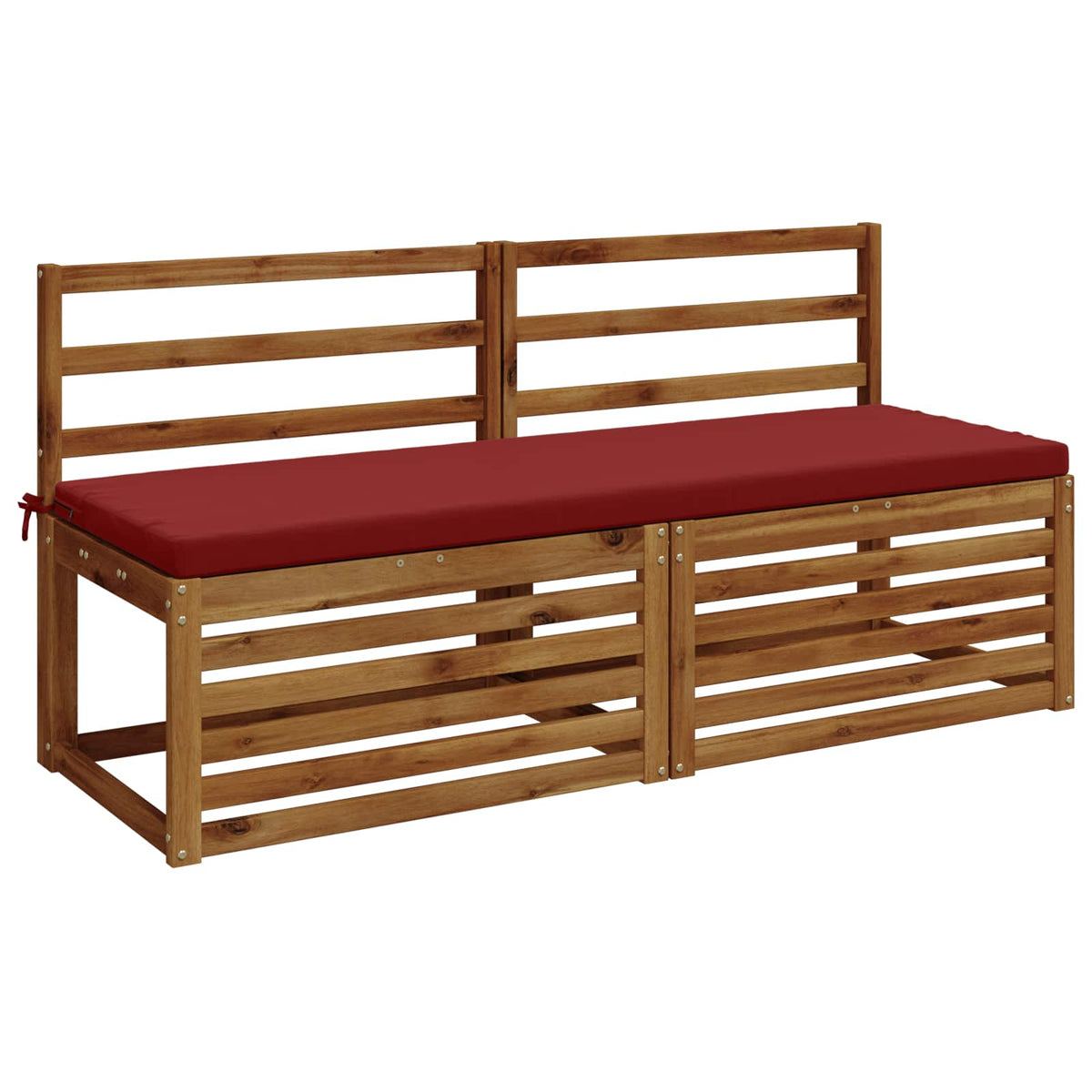 Bench Cushions SOEST 2 pcs 100% Polyester Wine Red