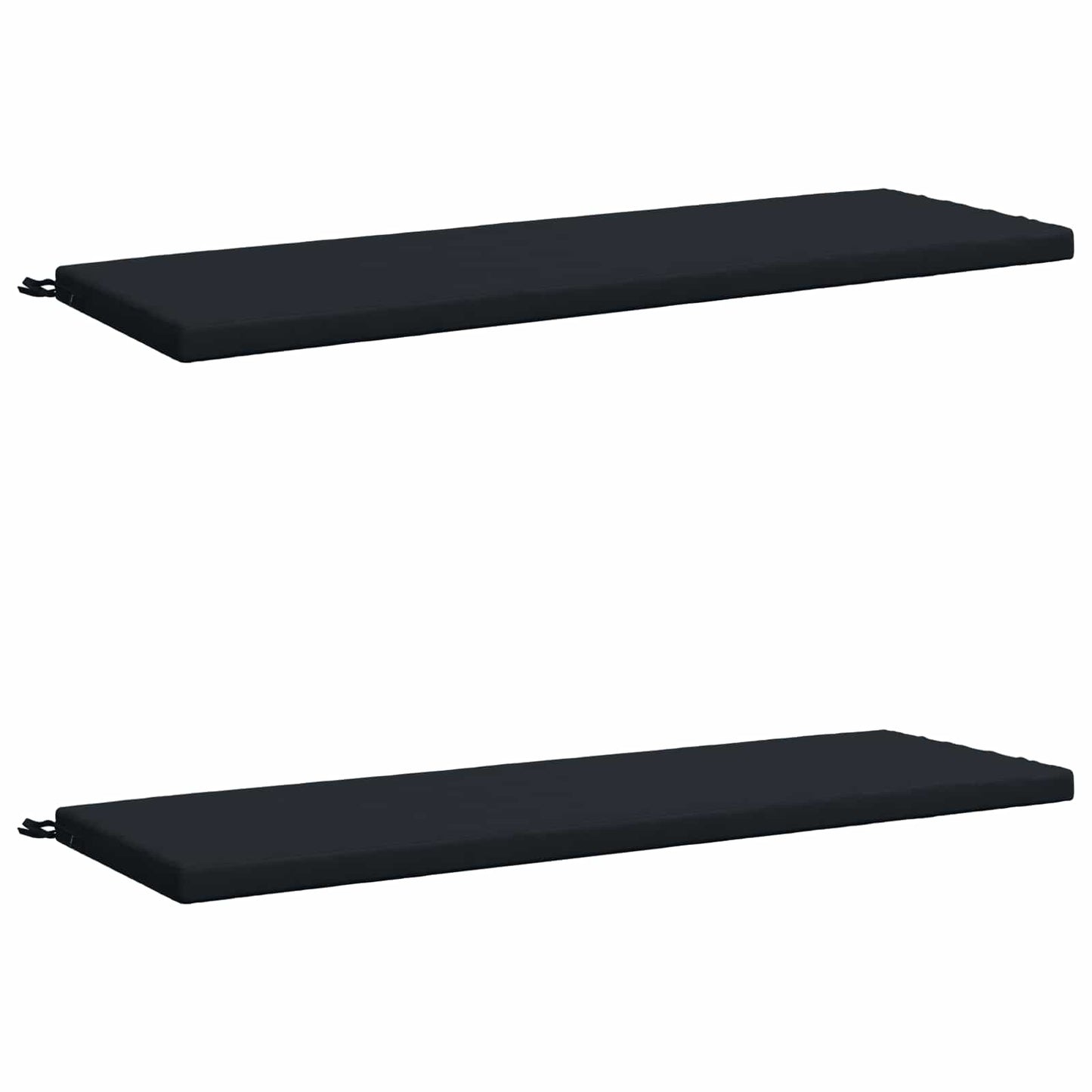 2-Piece Bench Cushions SOEST 2 pcs 100% Polyester Dark Blue