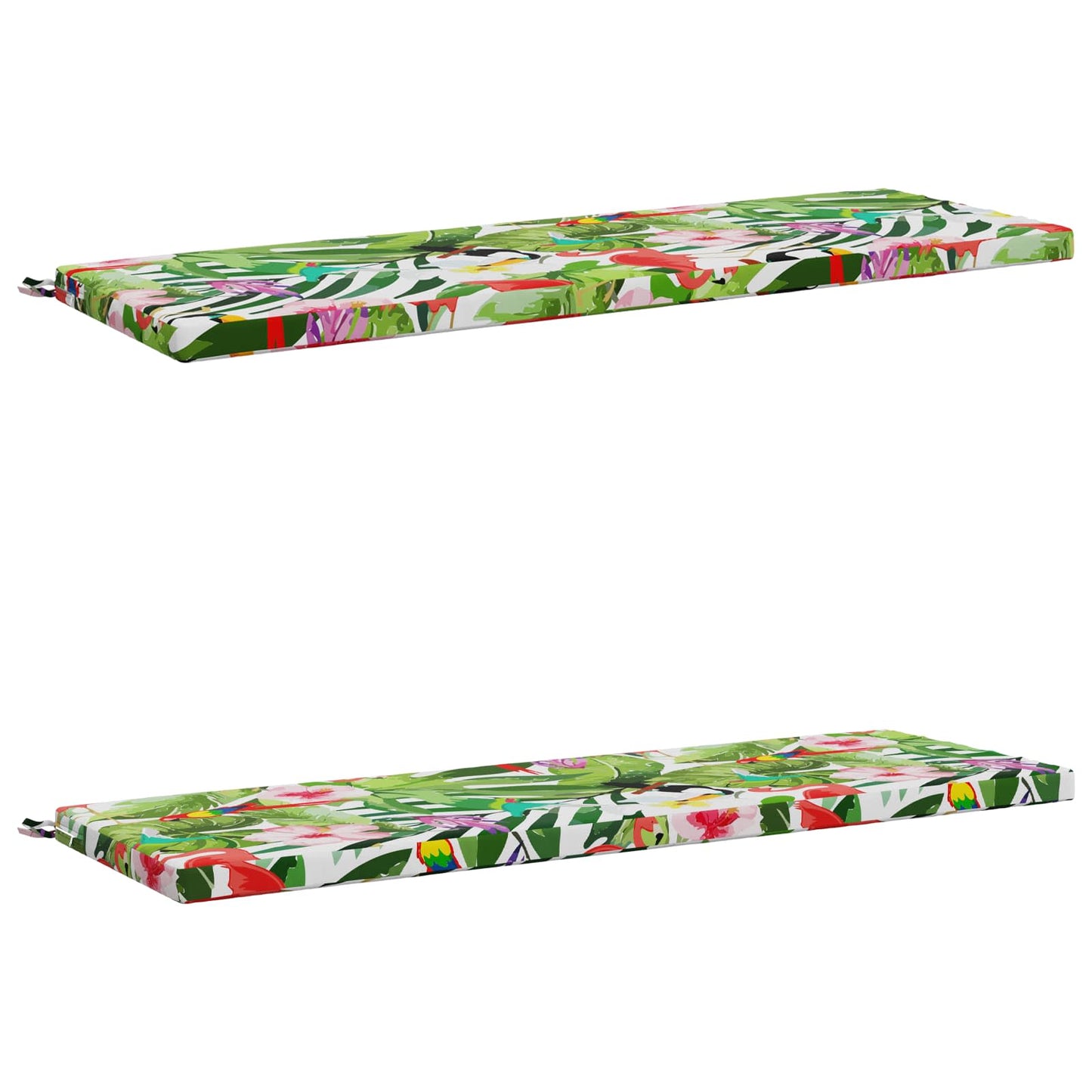 2-Piece Bench Cushions SOEST 2 pcs 100% Polyester Multicolour