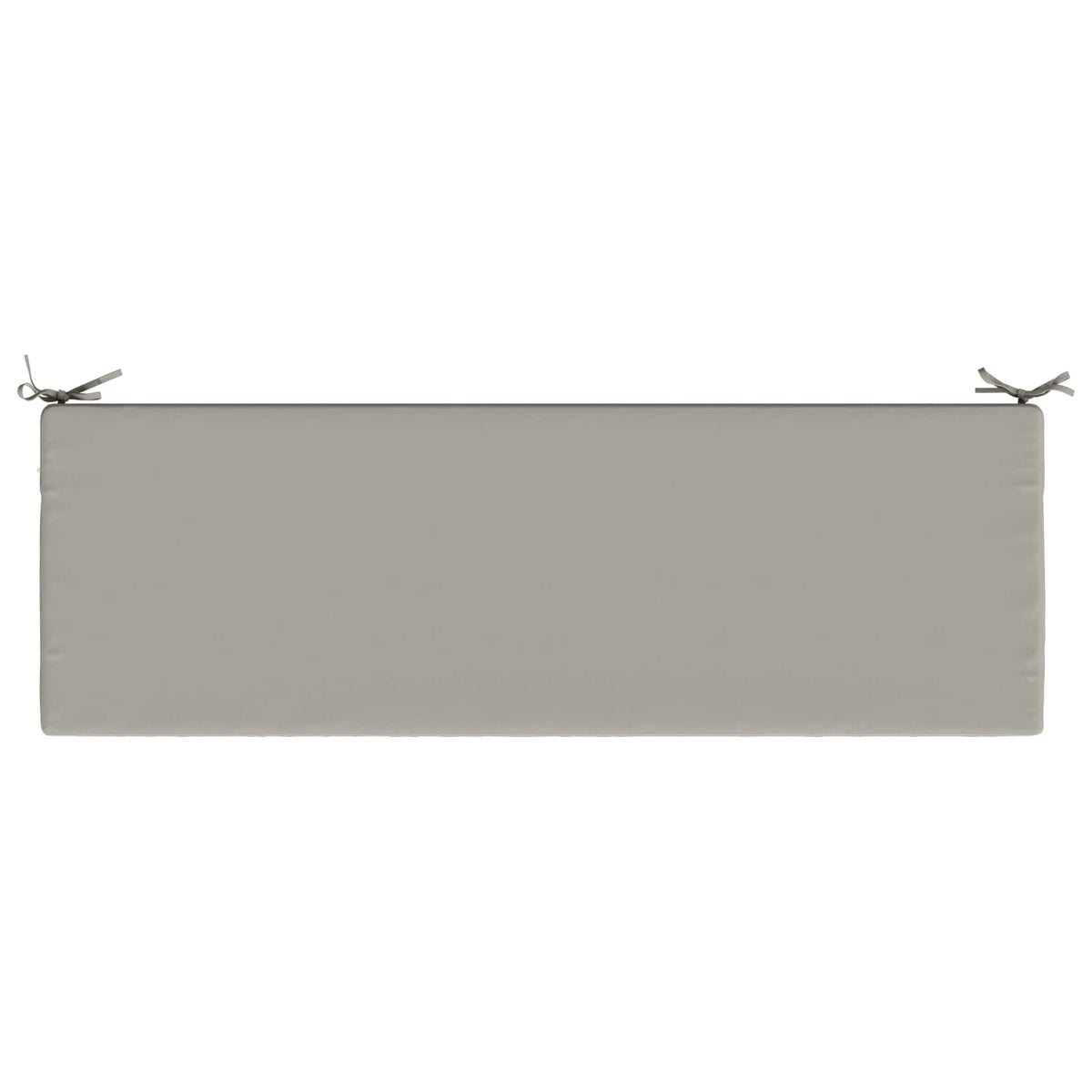 Bench Cushions SOEST 2 pcs 100% Polyester Grey 150 x 50 x 5 cm