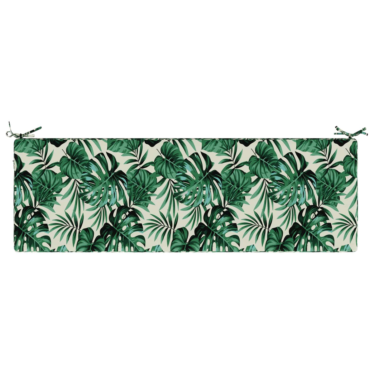 Bench Cushions SOEST 2 pcs 100% Polyester Leaf Pattern