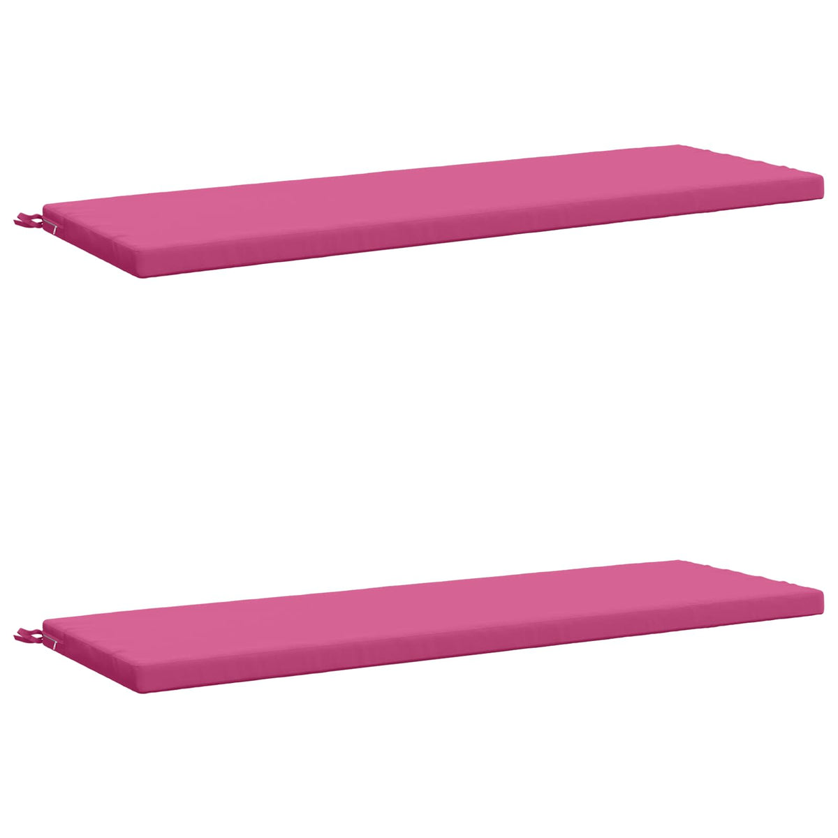 2-Piece Bench Cushions SOEST 2 pcs 100% Polyester Pink