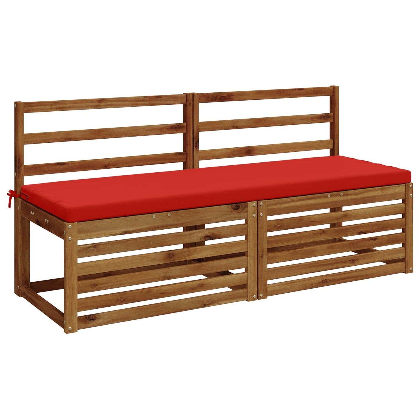 Bench Cushion SOEST 100% Polyester Red 150 x 50 x 5 cm