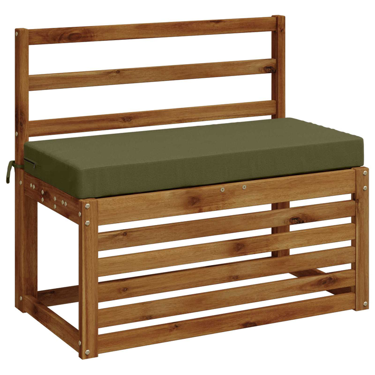 Bench Cushion SOEST 100% Polyester Olive Green 60 x 40 x 8 cm
