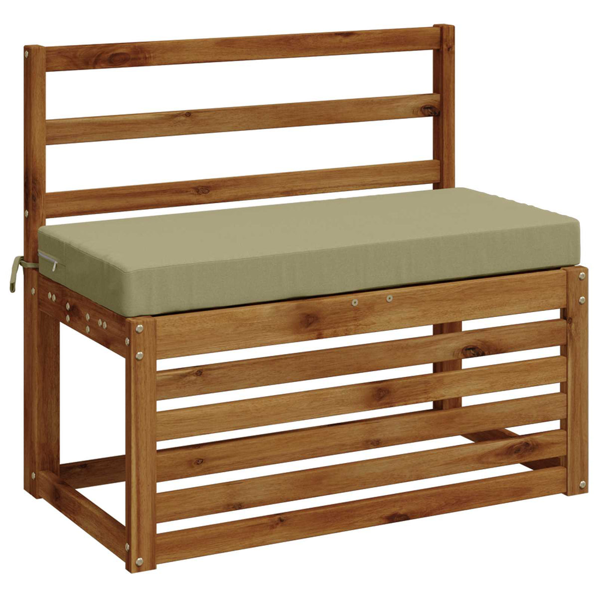 Bench Cushion SOEST 100% Polyester Light Green 60 x 40 x 8 cm