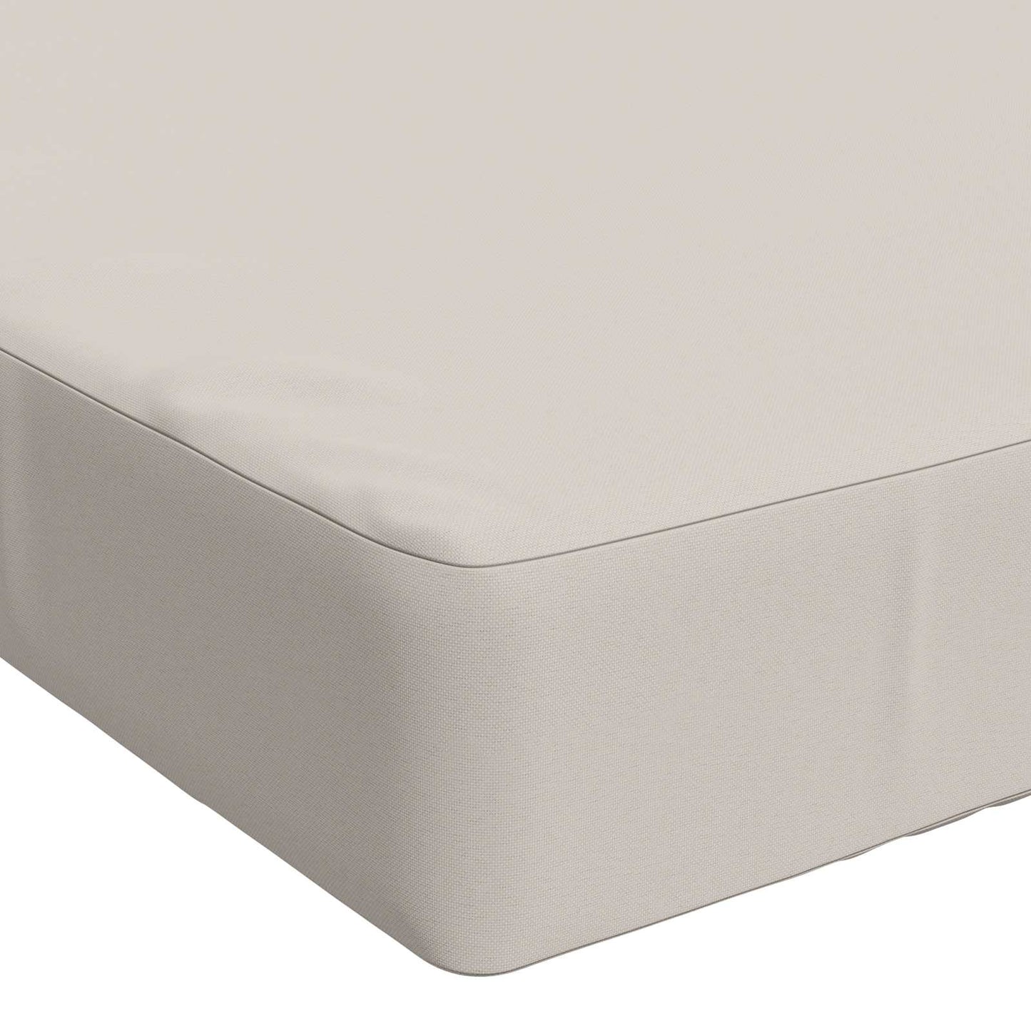 Bench Cushion SOEST 100% Polyester White 60 x 40 x 8 cm