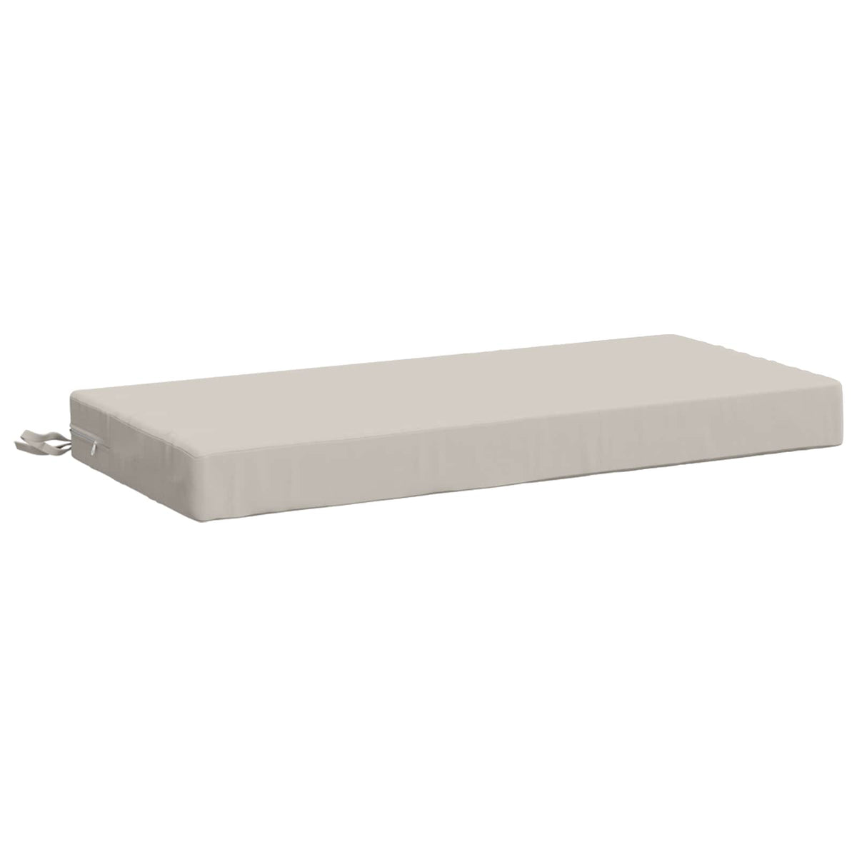 Bench Cushion SOEST 100% Polyester White 60 x 40 x 8 cm