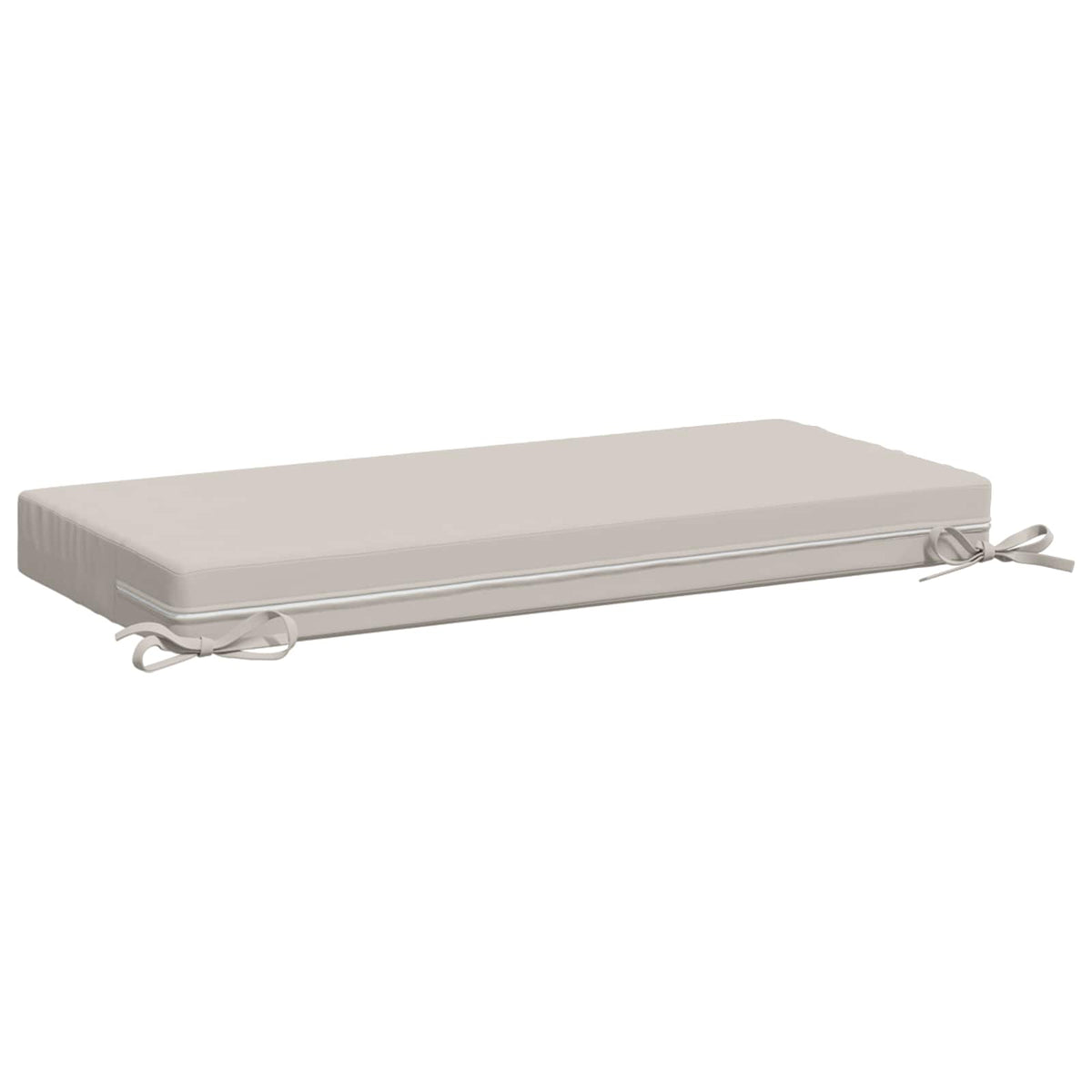 Bench Cushion SOEST 100% Polyester White 60 x 40 x 8 cm