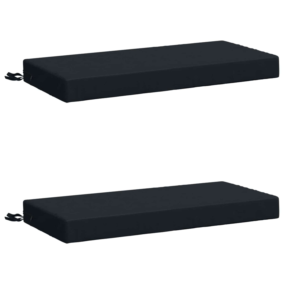 2-Piece Bench Cushions SOEST 2 pcs 100% Polyester Dark Blue