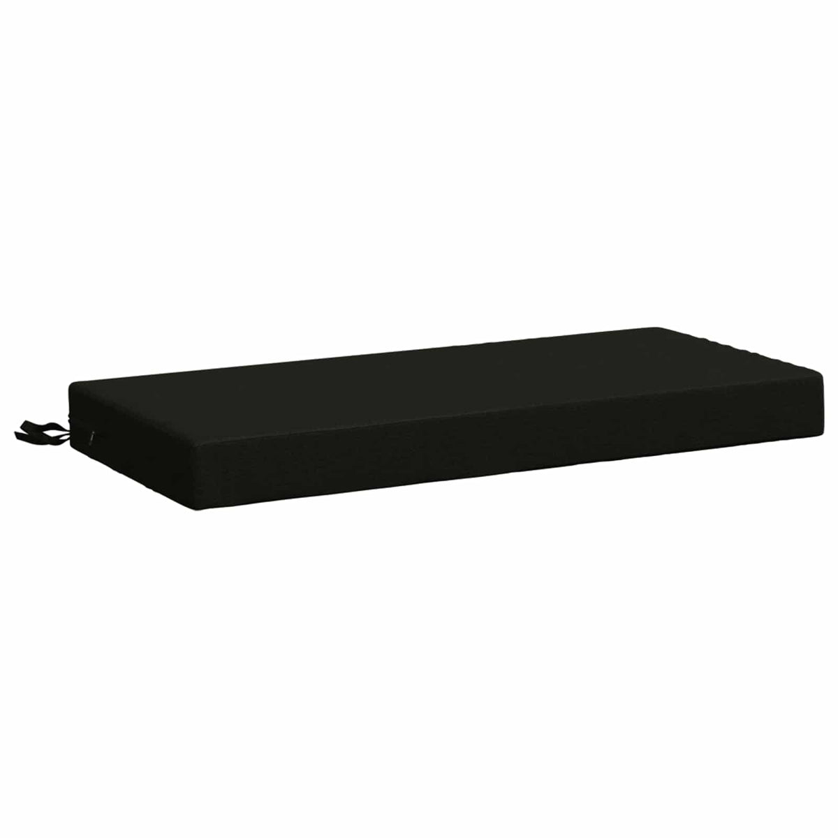 Bench Cushion SOEST 100% Polyester Black 60 x 40 x 8 cm
