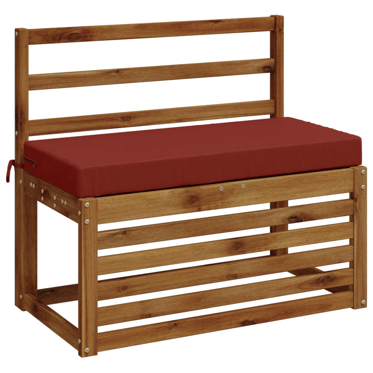 Bench Cushion SOEST 100% Polyester Red 60 x 40 x 8 cm