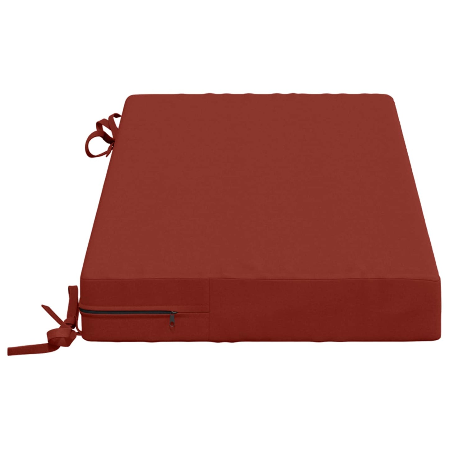 Bench Cushion SOEST 100% Polyester Red 60 x 40 x 8 cm