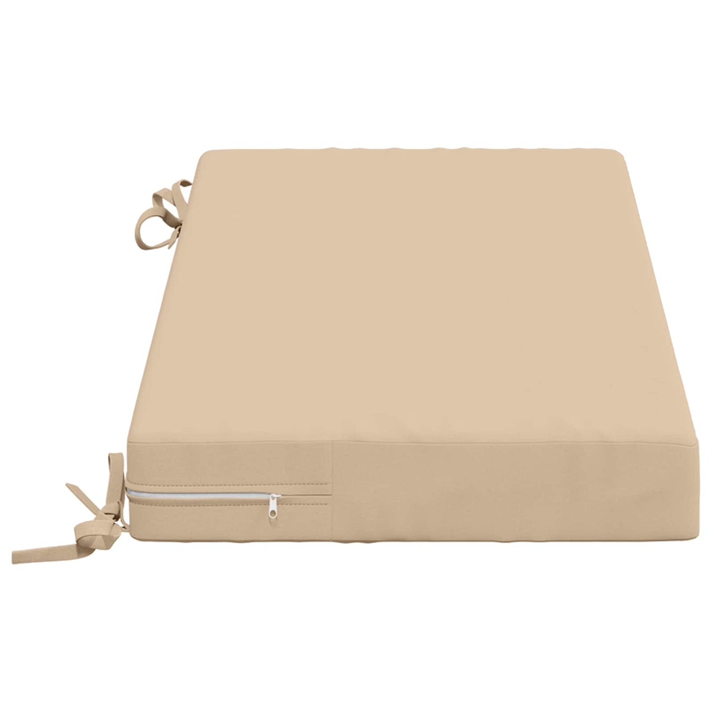 Bench Cushion SOEST 100% Polyester Cream 60 x 40 x 8 cm