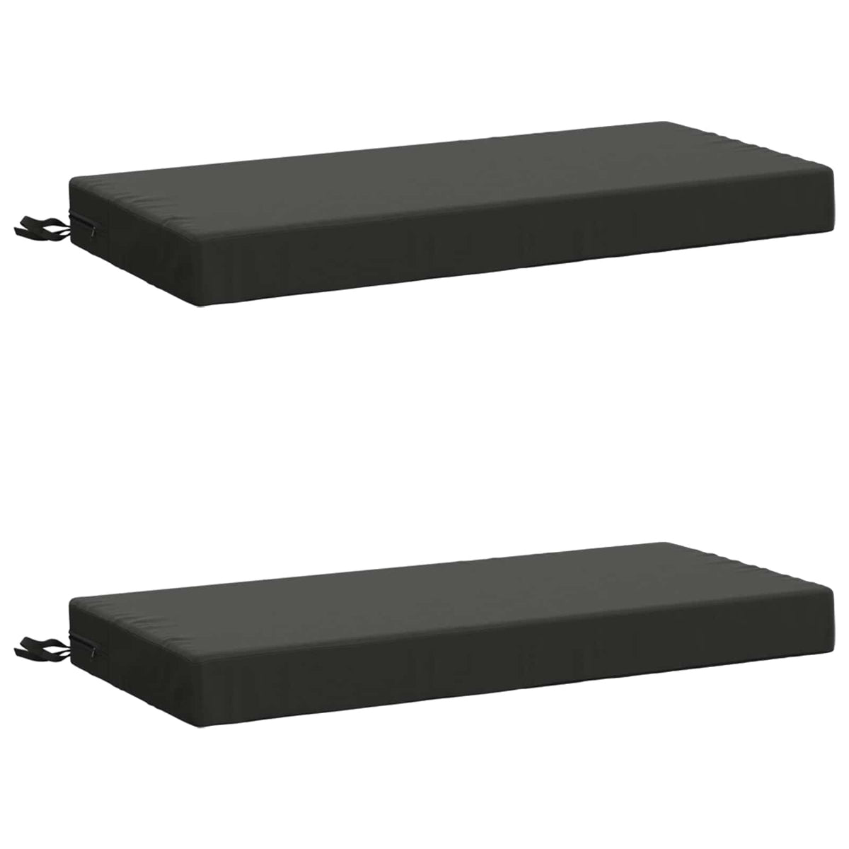 Bench Cushions SOEST 2 pcs 100% Polyester Anthracite