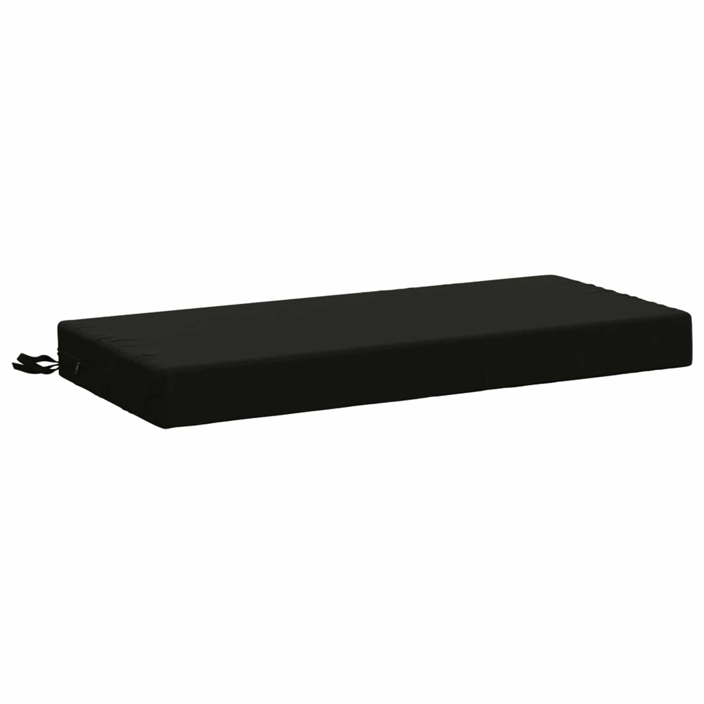 Bench Cushion SOEST 100% Polyester Black 60 x 40 x 8 cm