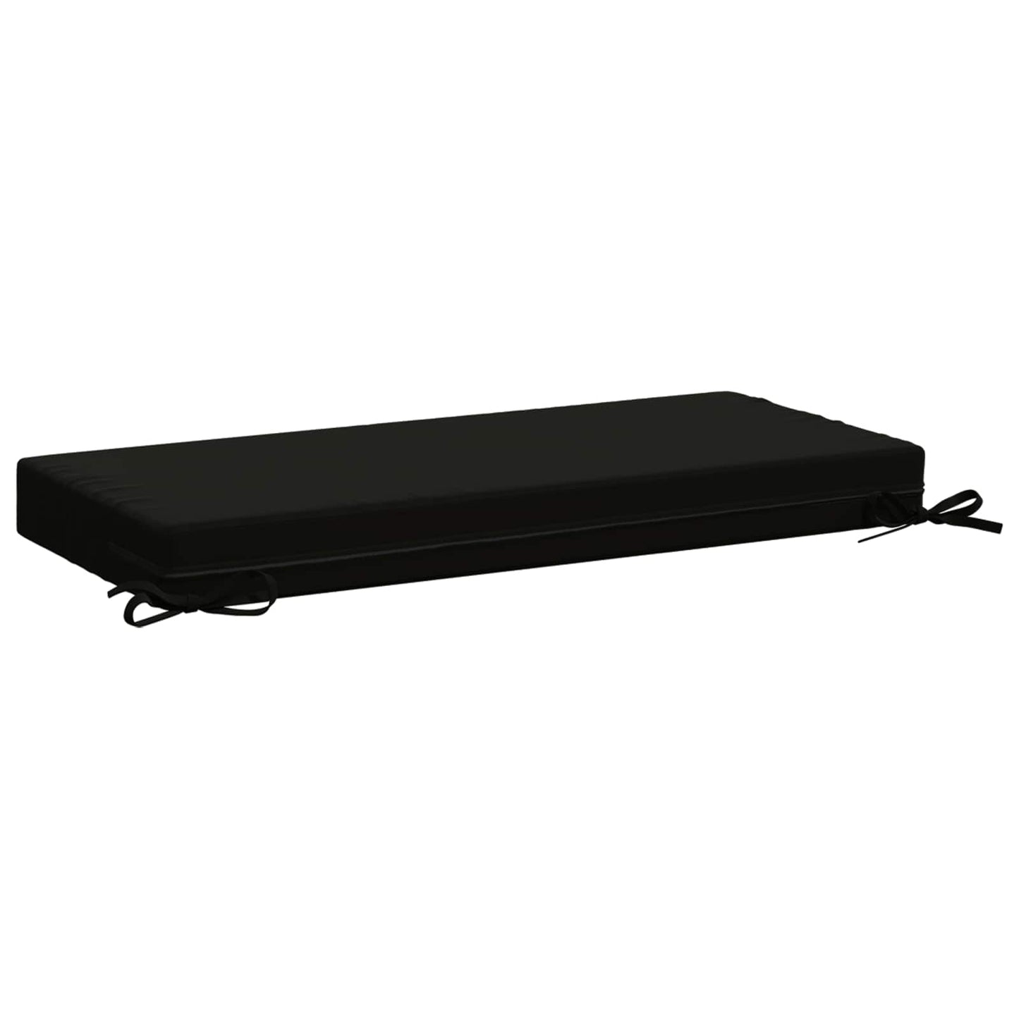 2-Piece Bench Cushions SOEST 2 pcs 100% Polyester Black