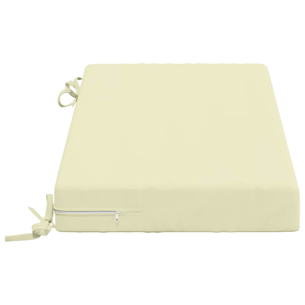 Bench Cushion SOEST 100% Polyester Cream 60 x 40 x 8 cm