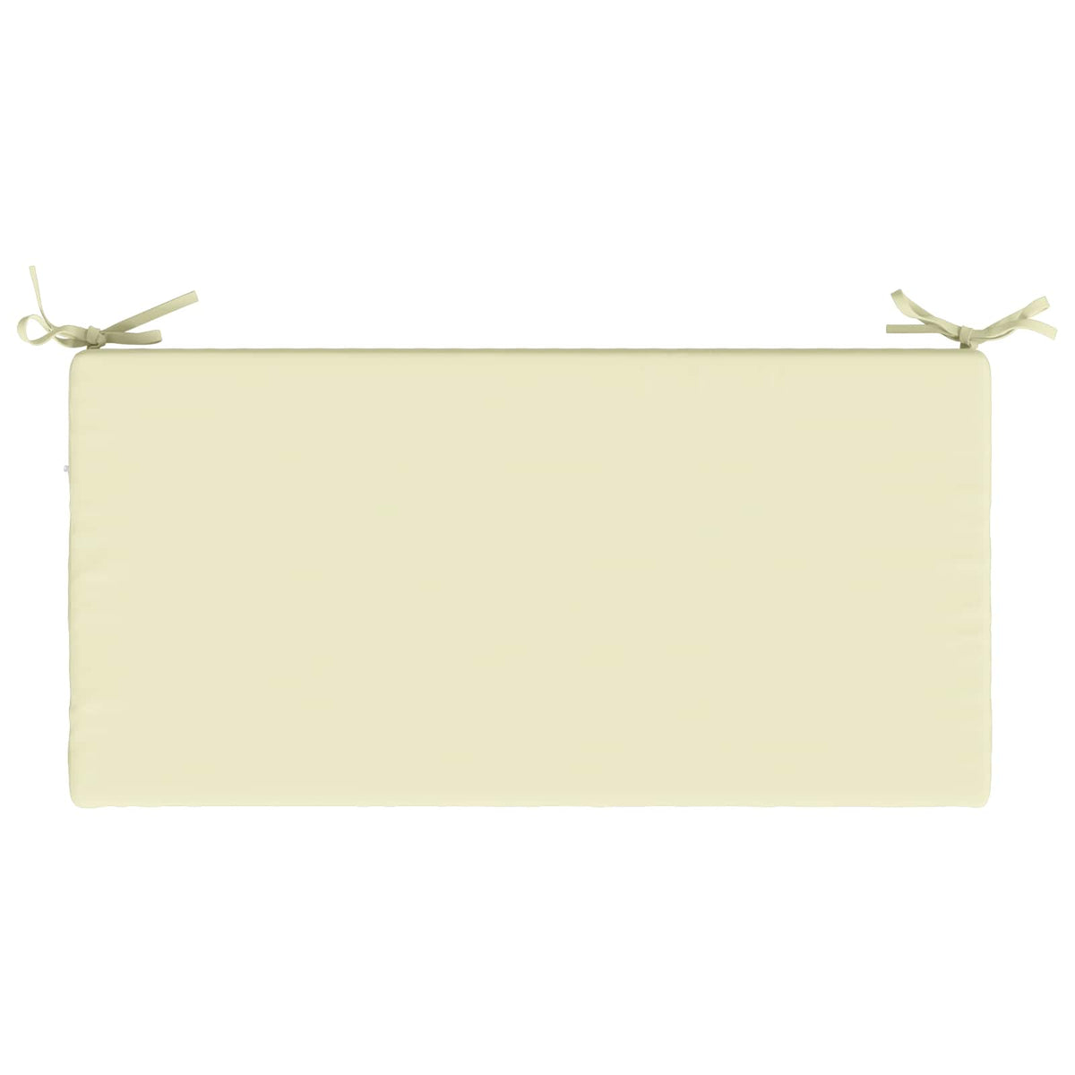 Bench Cushion SOEST 100% Polyester Cream 60 x 40 x 8 cm
