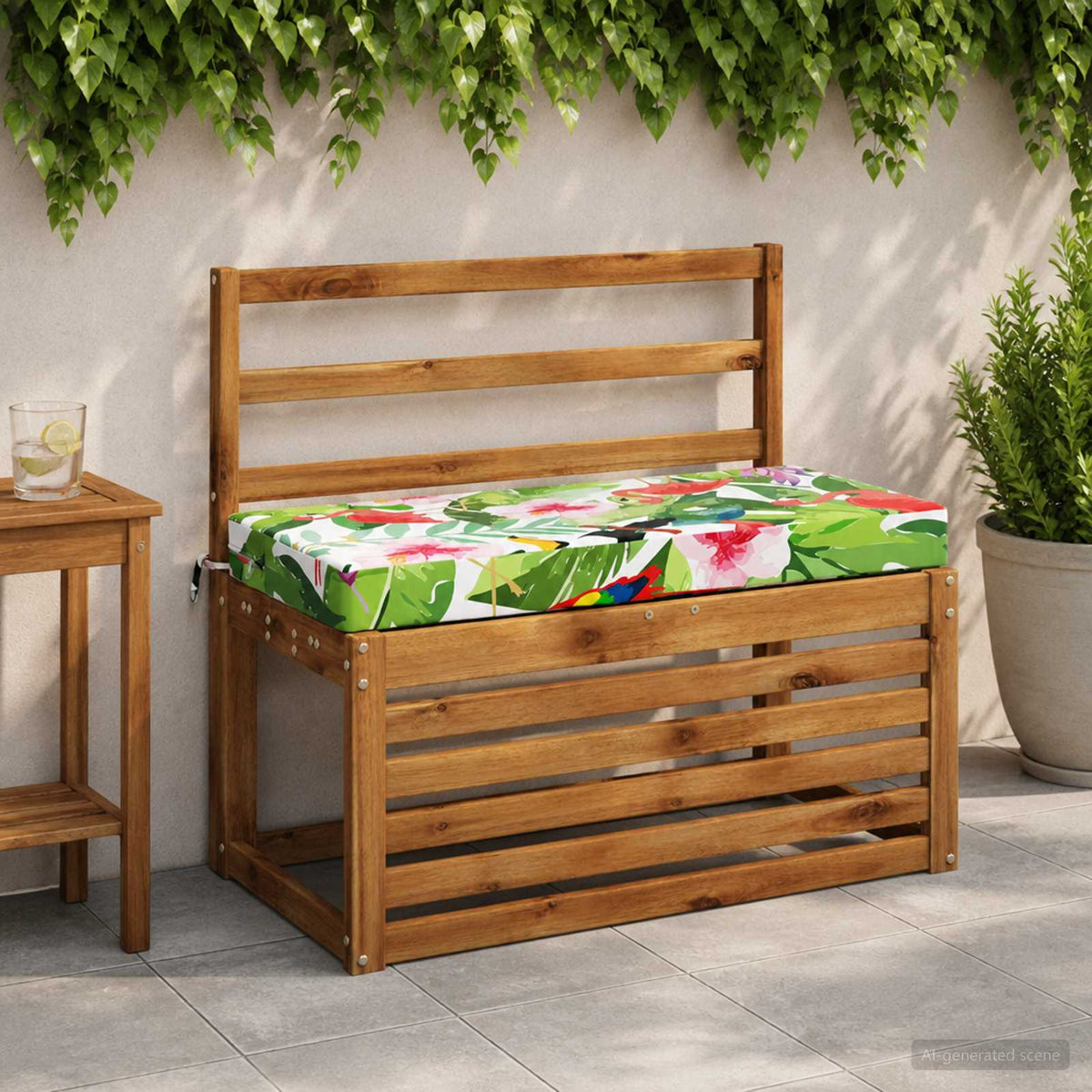 Bench Cushions SOEST 2 pcs 100% Polyester Multicolour