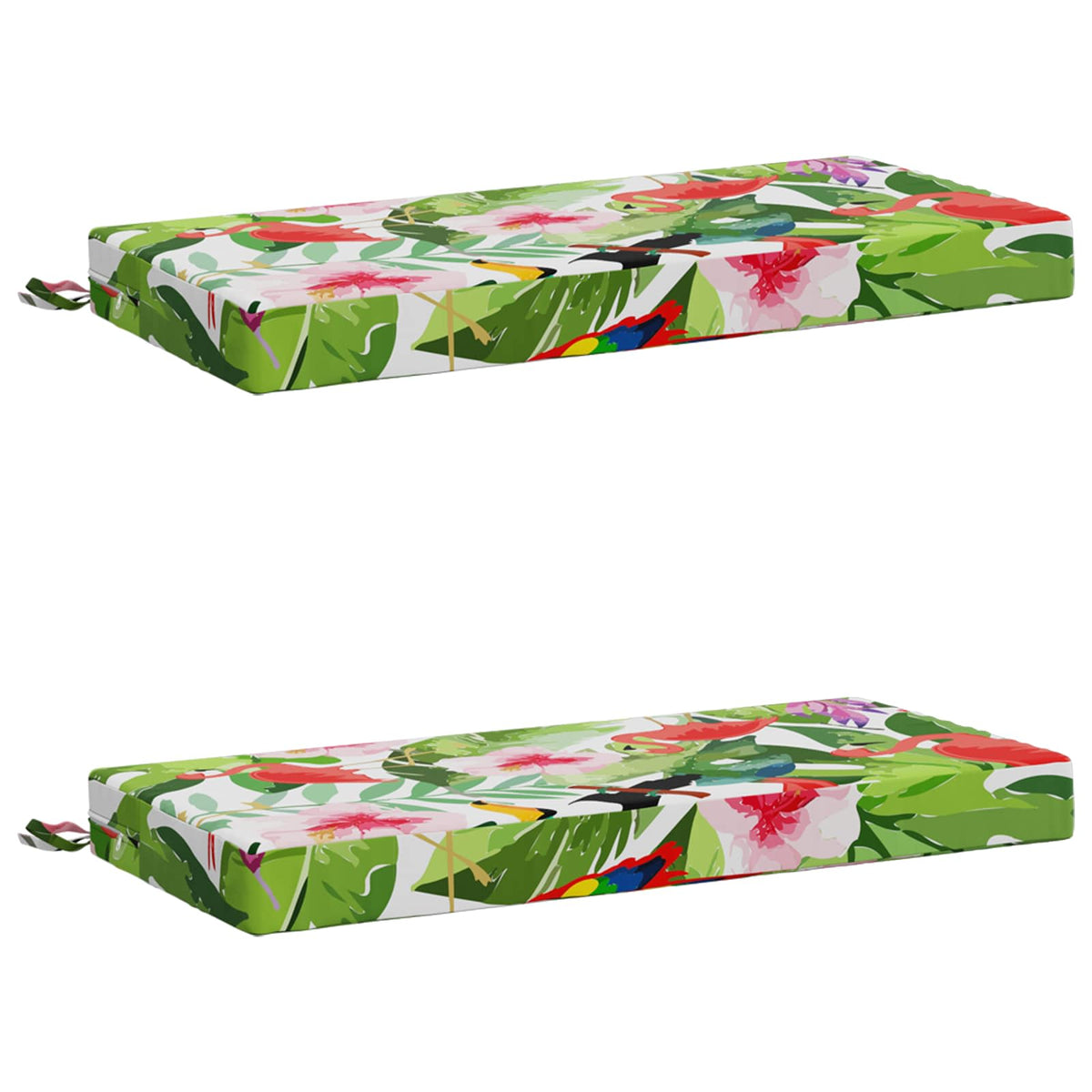 Bench Cushions SOEST 2 pcs 100% Polyester Multicolour