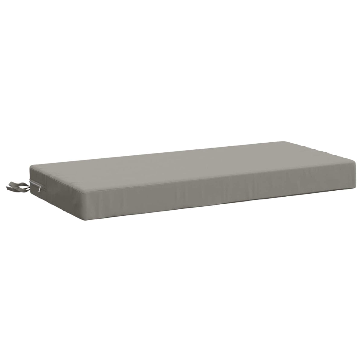 Bench Cushion SOEST 100% Polyester Grey 60 x 40 x 8 cm