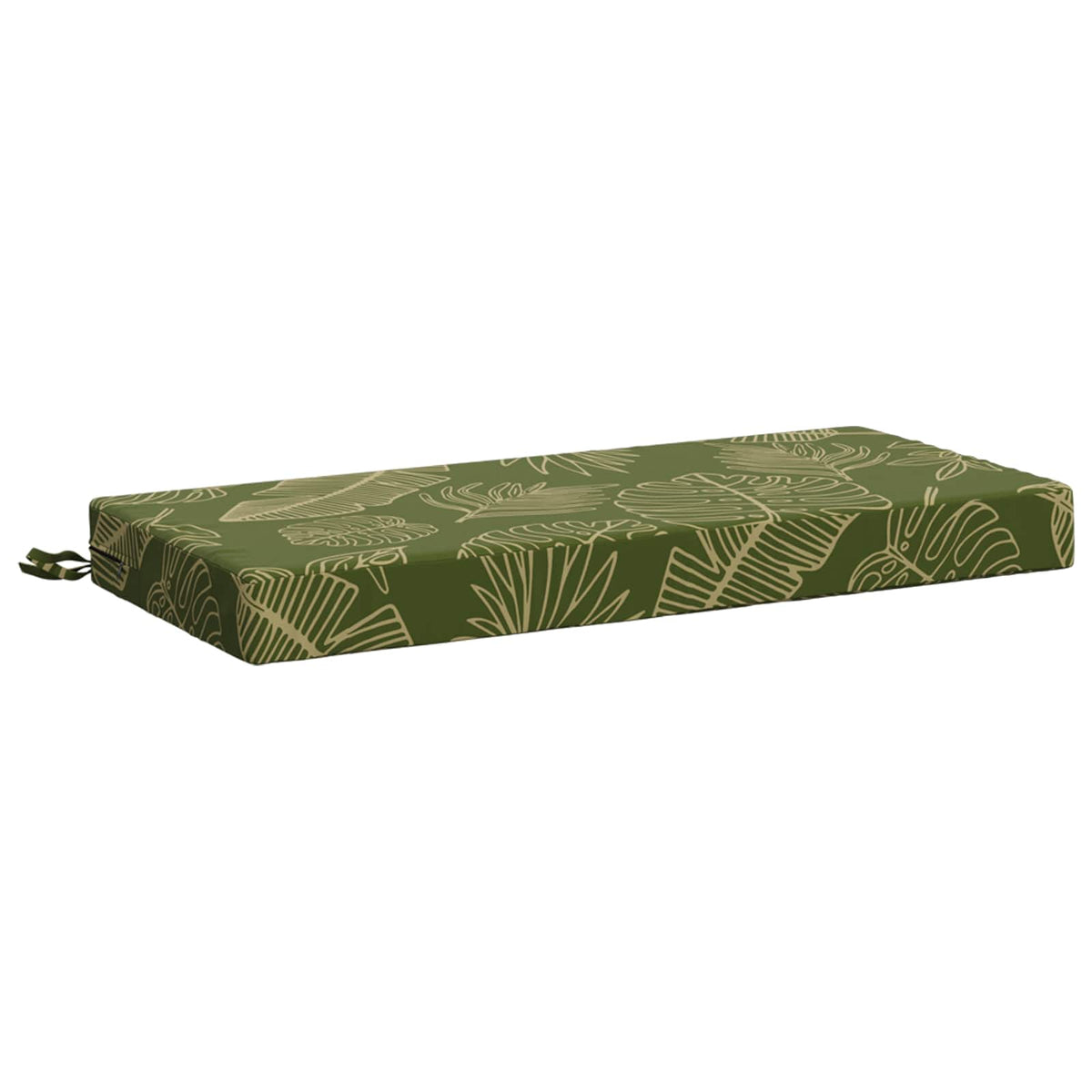 2-Piece Bench Cushions SOEST 2 pcs 100% Polyester Leaf Design