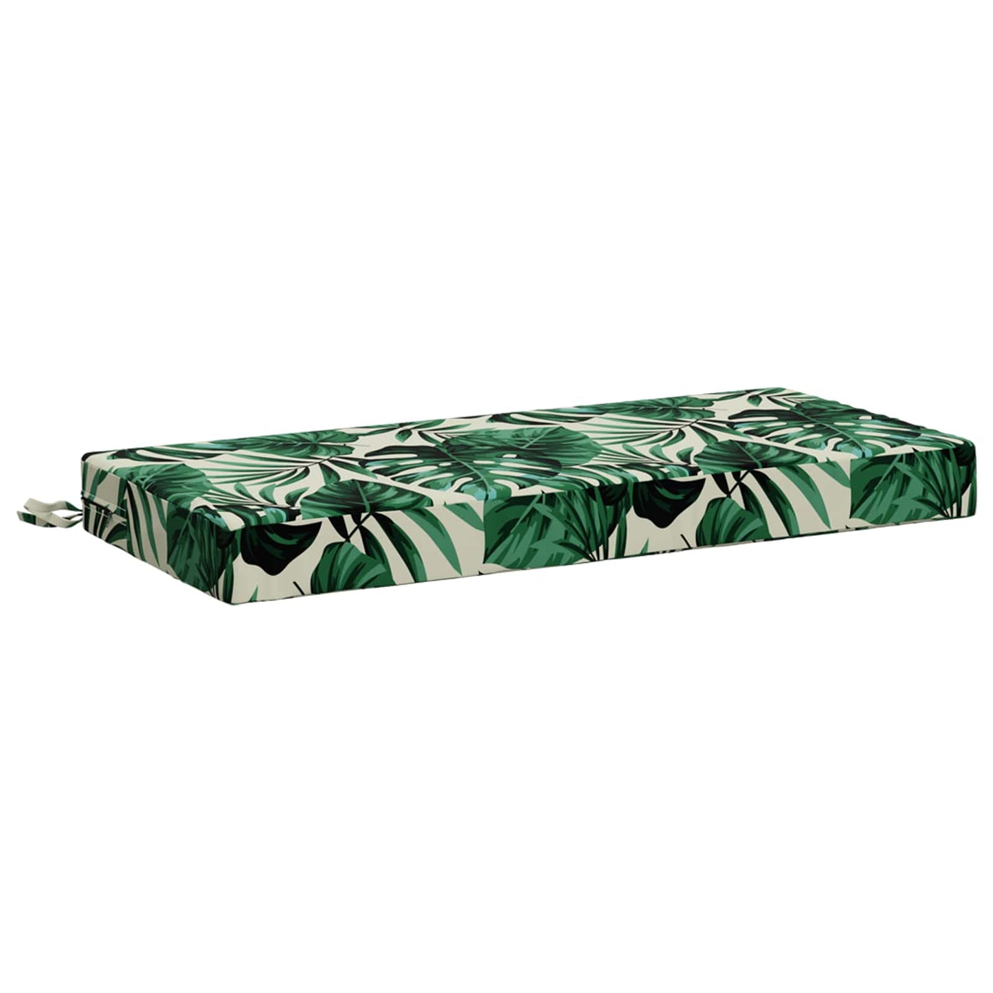 2-Piece Bench Cushions SOEST 2 pcs 100% Polyester Leaf Pattern