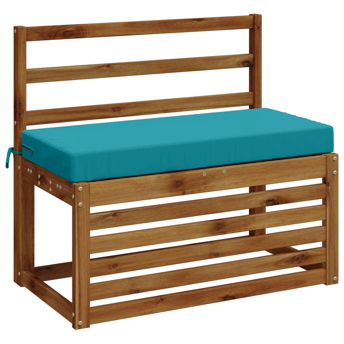 Bench Cushion SOEST 100% Polyester Turquoise 60 x 40 x 8 cm